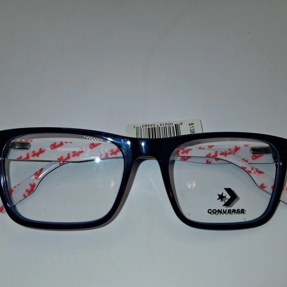 Converse CV5001 411 Crystal Obsidian 54-18-145 Eyeglasses CHUCK TAYLORS NEW